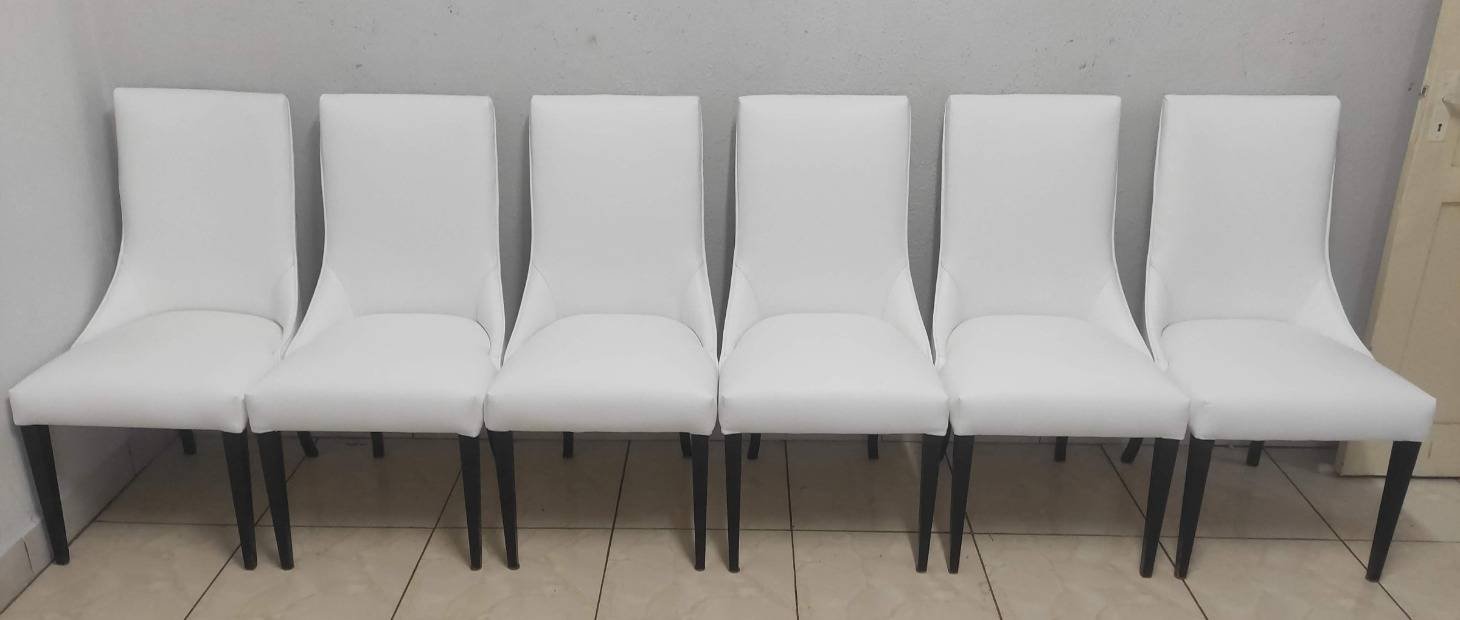 Inicial 6 cadeiras em couro legítimo na região de São Paulo