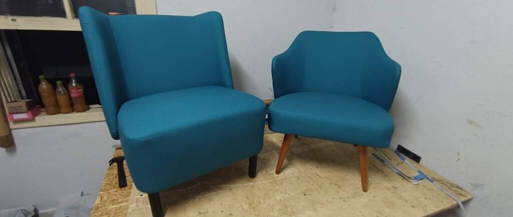 Reforma de poltrona com troca de tecido e espuma - Tapeçaria Kisofá SP