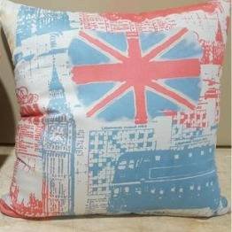 Inicial 12 Almofadas decorativa de sofá, tecido suede estampado.